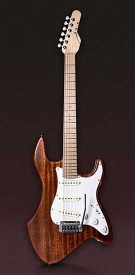 変形ストラトタイプギター (オリジナルシェイプ)